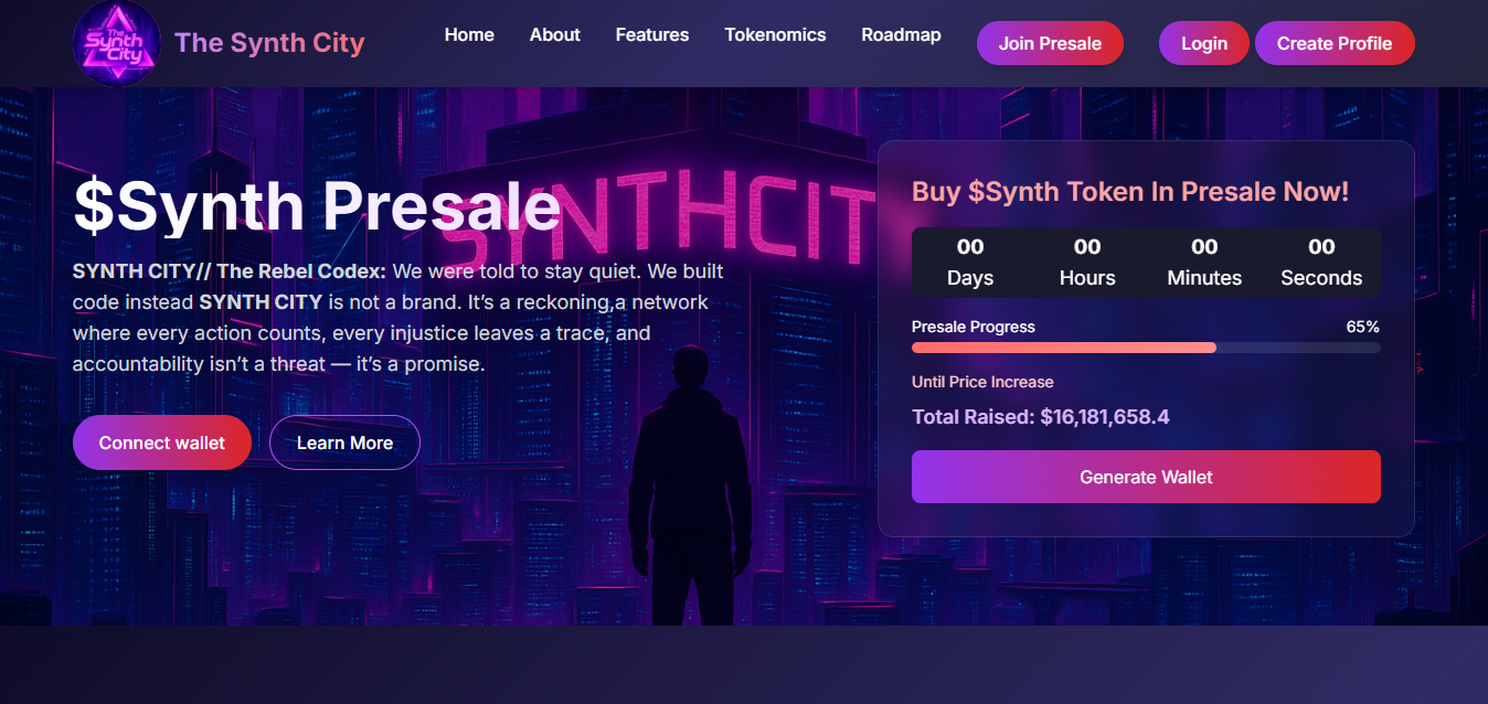 The Synth City project preview